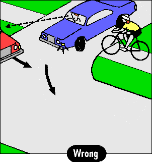 Don't ride on the left! (4 kB gif)