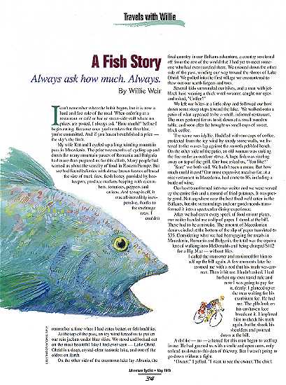 Greg Siple's illustration for a fish story.