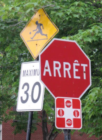 Some signs in Montréal, Québec