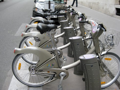 Vélib bicycles, Paris, France