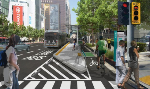 Figueroa bikeway official rendering