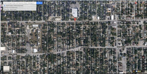 Google Map of East Indianapolis