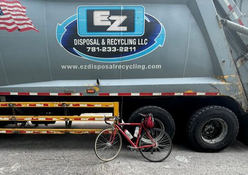 Bicycle text to truck