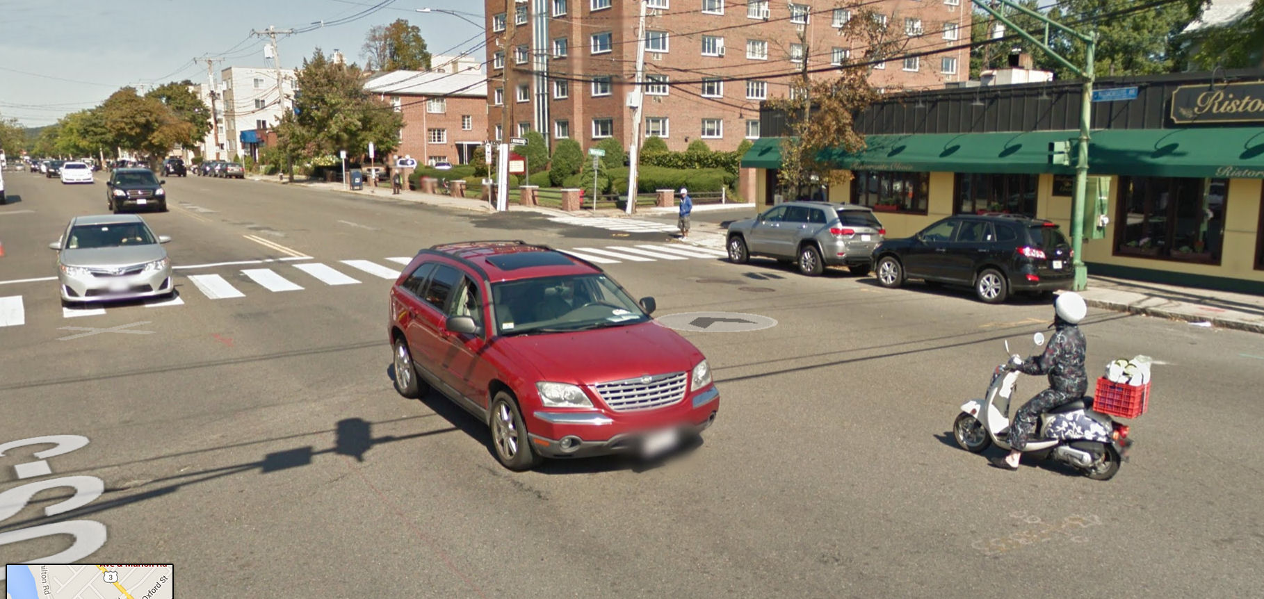 Left turn from Massachusetts Avenue onto Lake Street