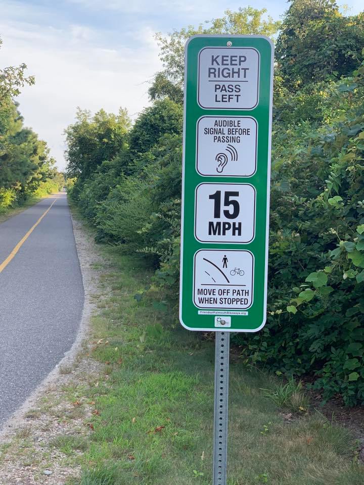 Sign on the Shining Sea Path