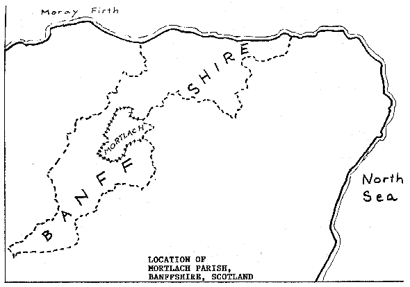 Location of Mortlach Parish (6962 bytes)